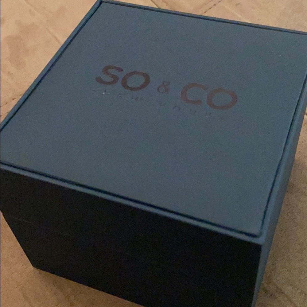 SO&CO New York Men’s steel plated watch